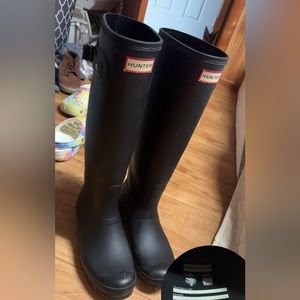 Hunter boots black